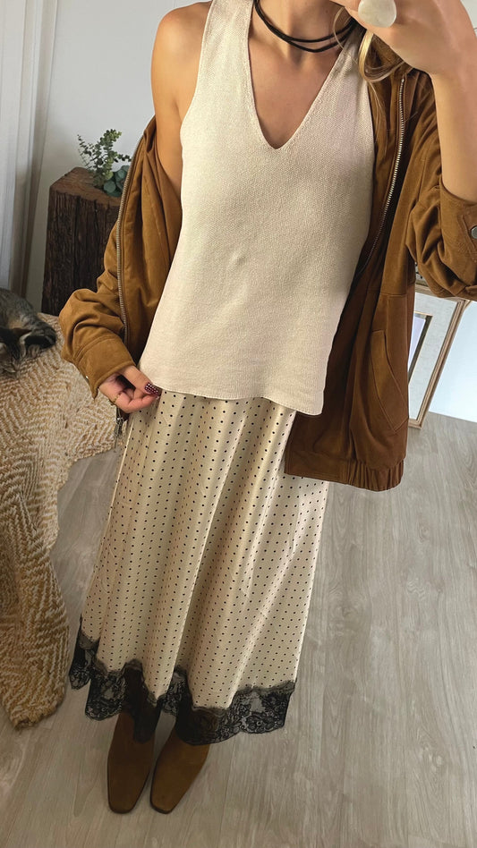 Saia/Vestido Scandal Polka Dots & Lace