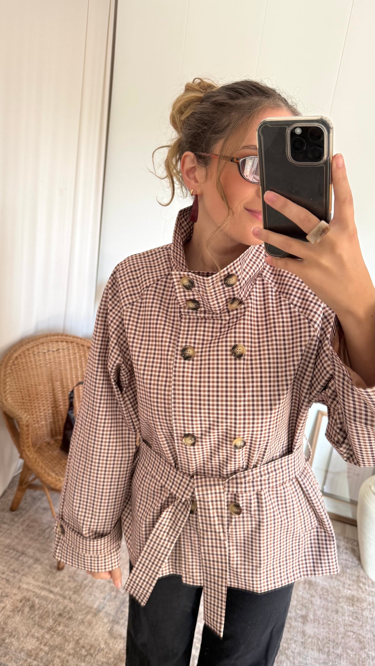 Trench Coat Plaid