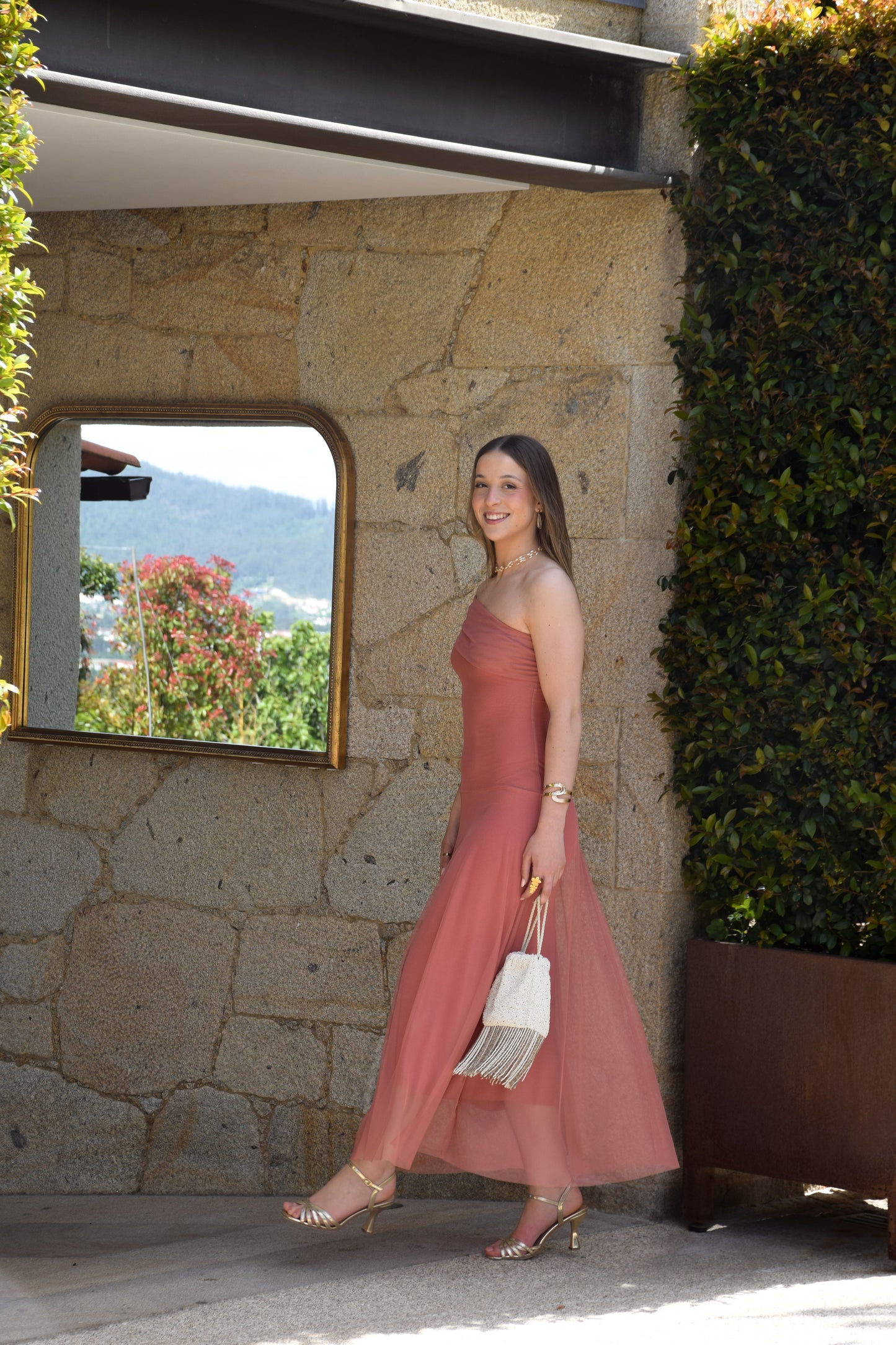 Solera Dress -Coral