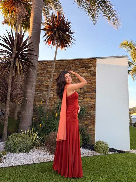 Carmín Dress - Terracotta