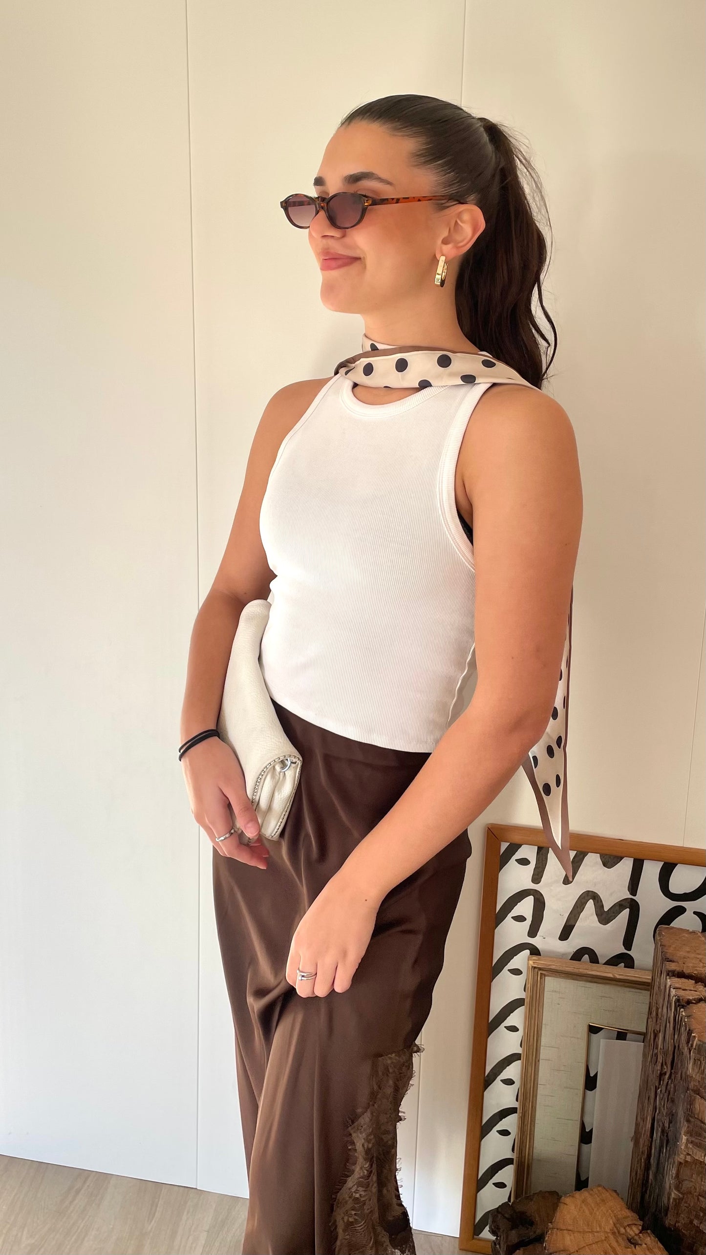 Slit Lace Skirt