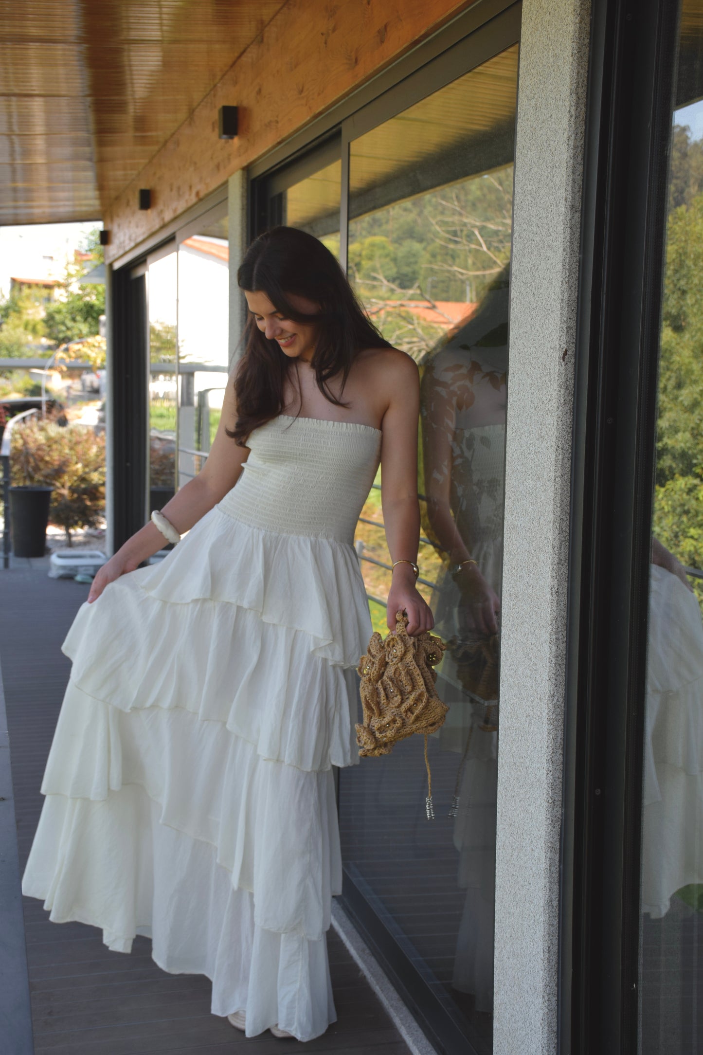 Duna Dress - Butter Yellow/Beige