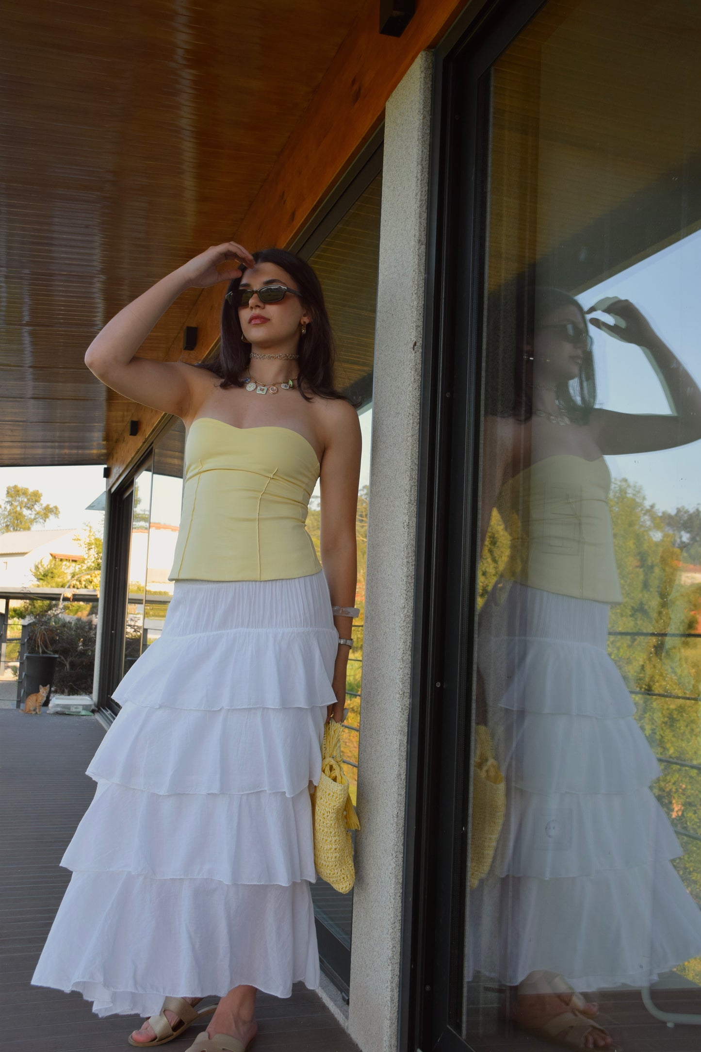 Top Cuore Algodão - Yellow