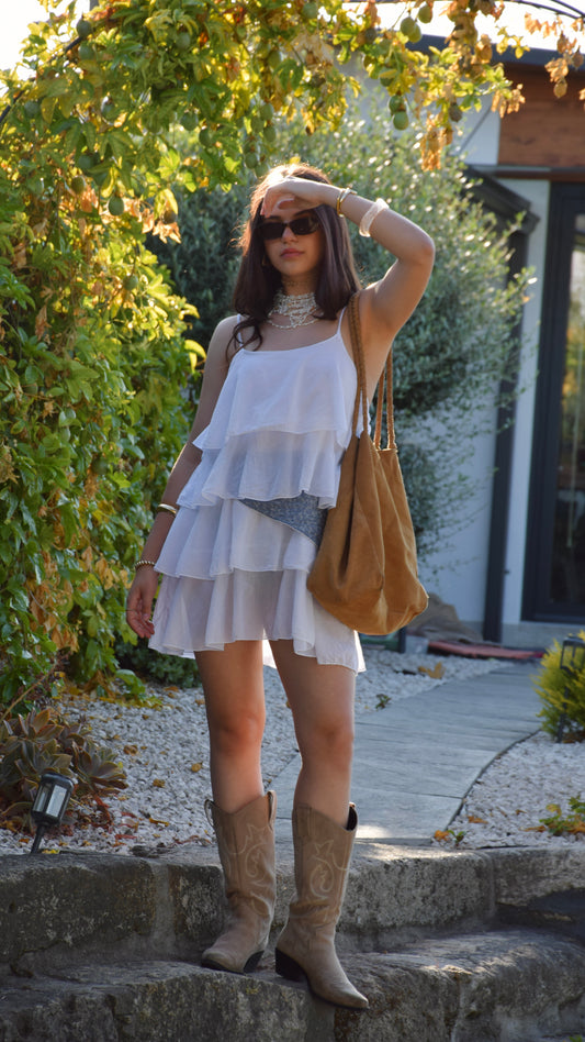 Cotton Dress - White