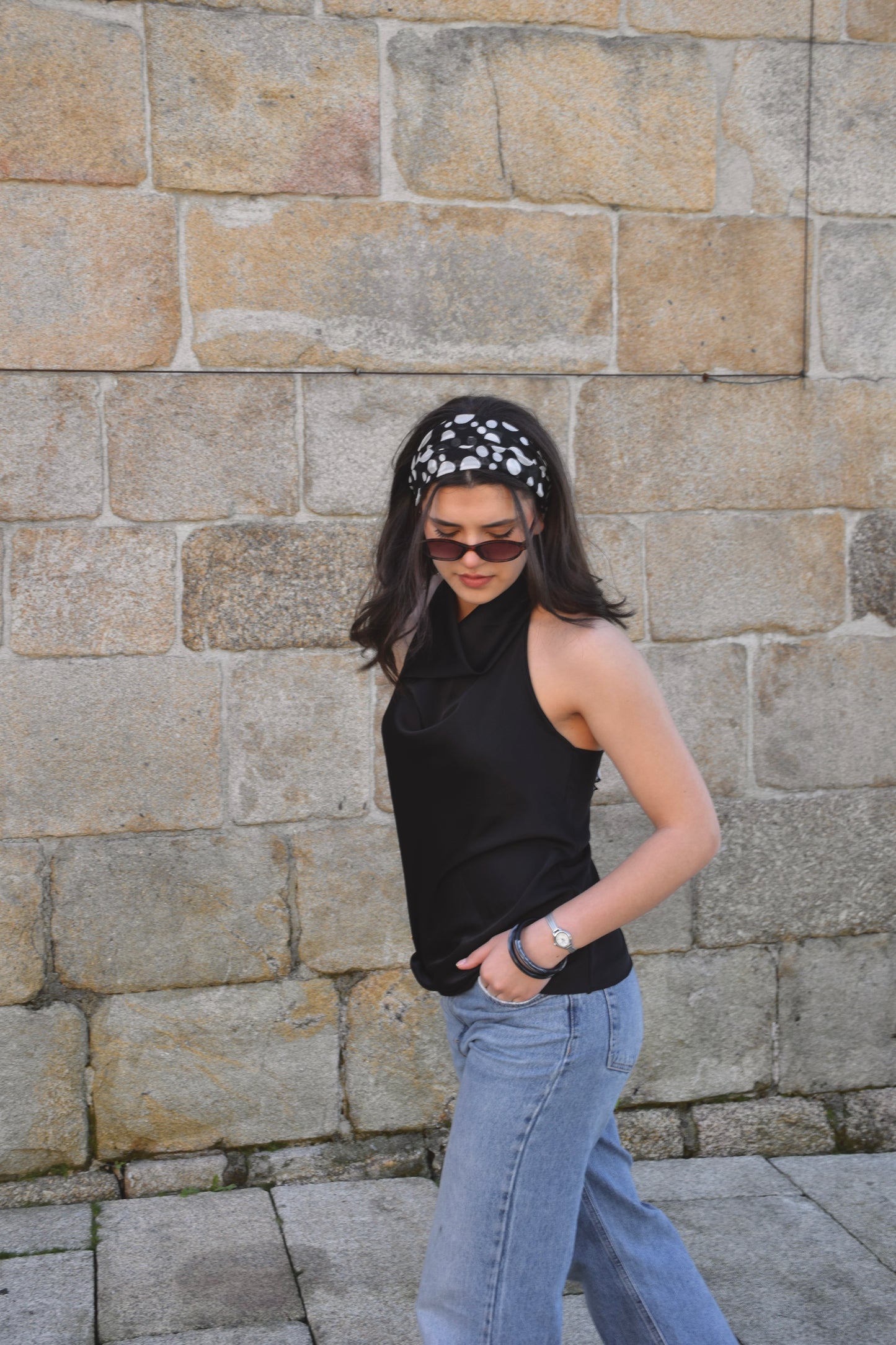 Top Halter Acetinado