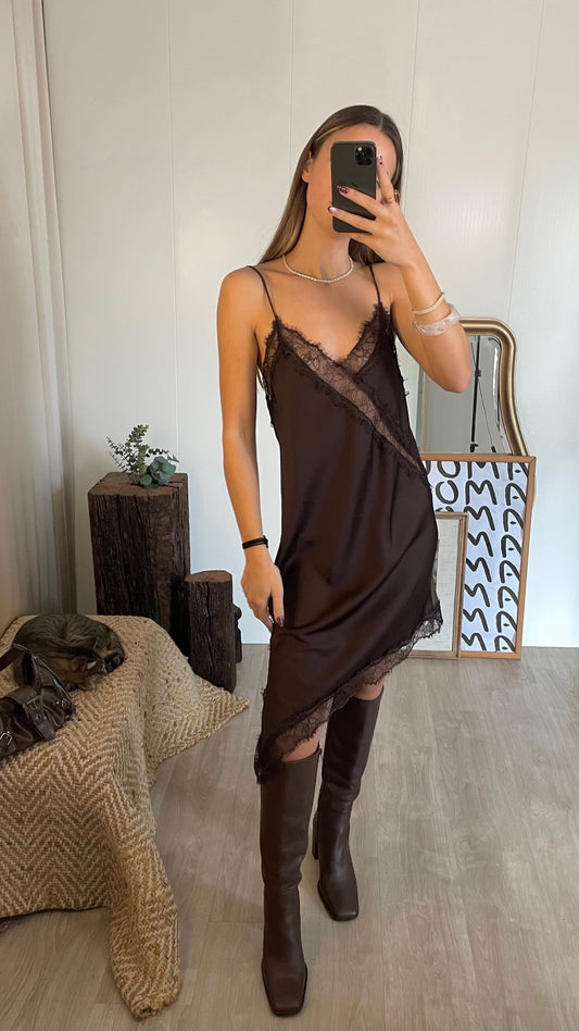 Vestido / Top Lace Assimétrico