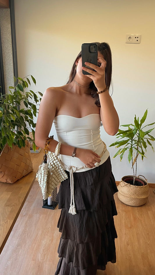 Top Cuore Algodão - White