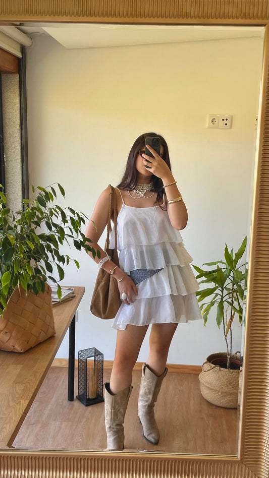 Cotton Dress - White