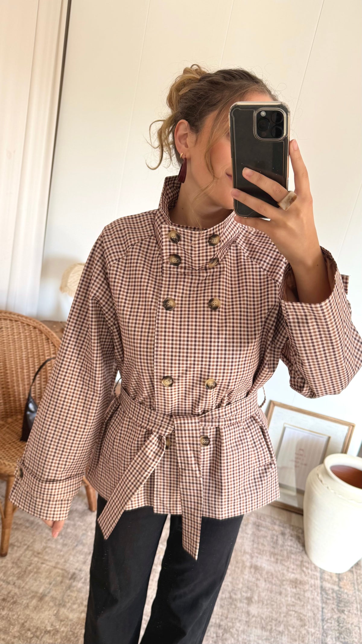 Trench Coat Plaid