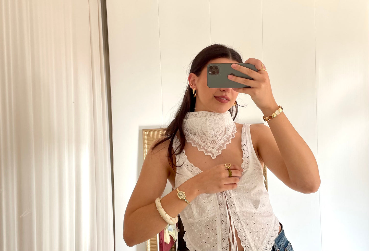 Lenço / Pareo / Bandana de Renda