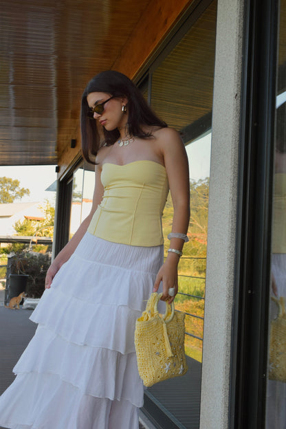 Top Cuore Algodão - Yellow