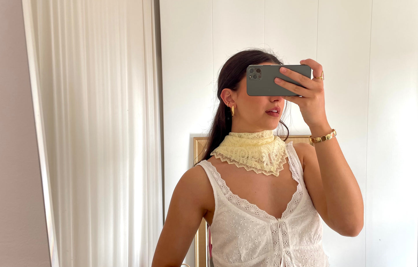 Lenço / Pareo / Bandana de Renda