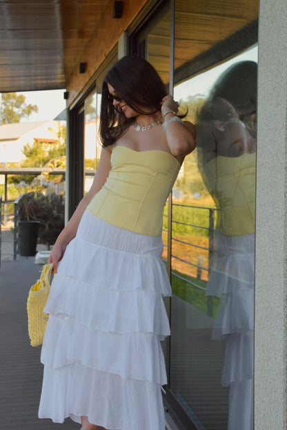 Top Cuore Algodão - Yellow