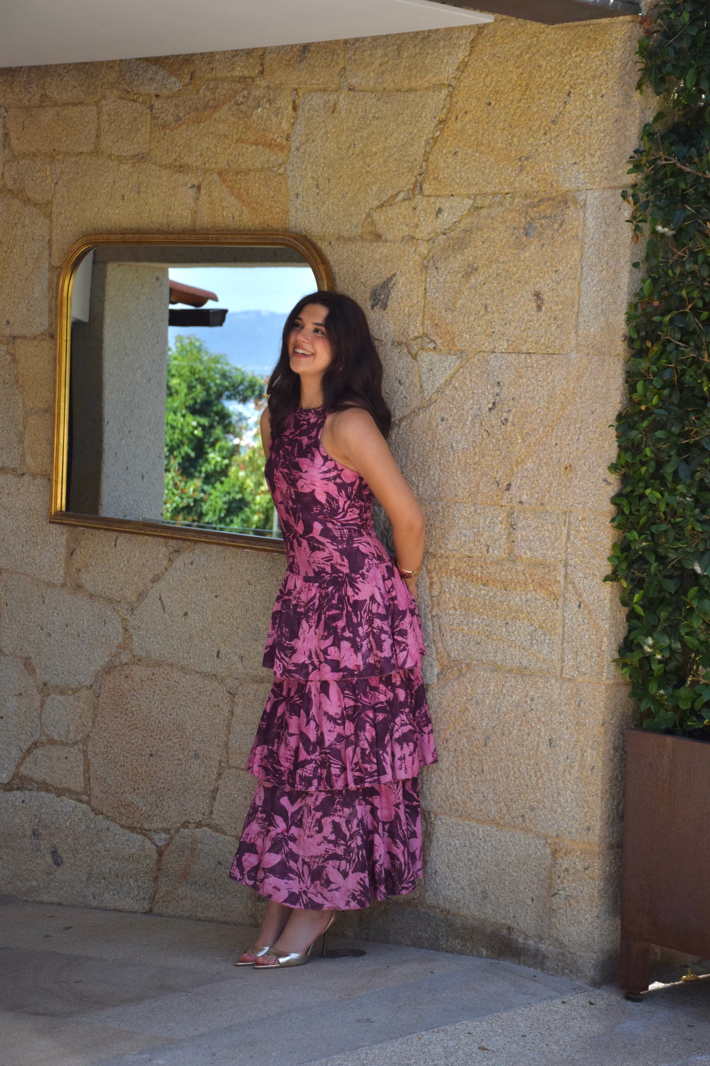 Zafira Dress - Pink & Purple