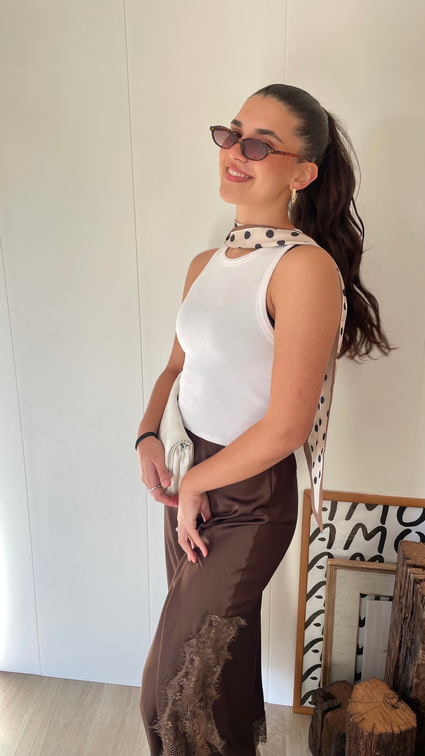 Slit Lace Skirt
