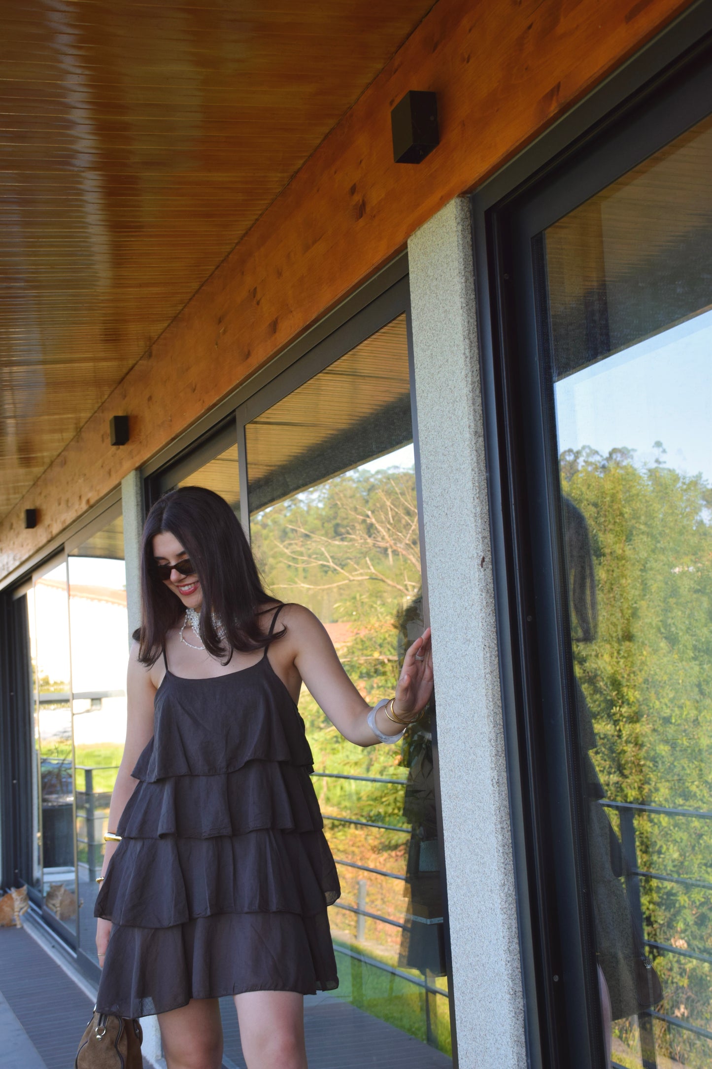 Cotton Dress - Brown